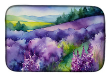 Load image into Gallery viewer, New Hampshire Purple Lilac in Watercolor Dish Drying Mat