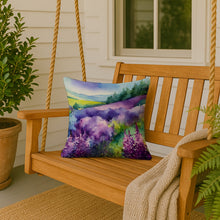 Load image into Gallery viewer, New Hampshire Purple Lilac in Watercolor Throw Pillow