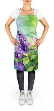 Load image into Gallery viewer, New Hampshire Purple Lilac in Watercolor Apron – Artist-Designed Kitchen, BBQ &amp; Craft Apron