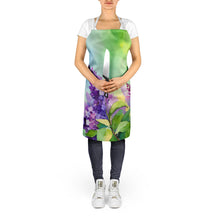 Load image into Gallery viewer, New Hampshire Purple Lilac in Watercolor Apron – Artist-Designed Kitchen, BBQ &amp; Craft Apron