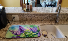 Load image into Gallery viewer, New Hampshire Purple Lilac in Watercolor Dish Drying Mat