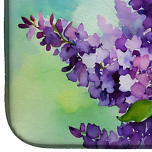 Load image into Gallery viewer, New Hampshire Purple Lilac in Watercolor Dish Drying Mat