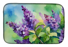 Load image into Gallery viewer, New Hampshire Purple Lilac in Watercolor Dish Drying Mat