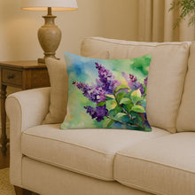Load image into Gallery viewer, New Hampshire Purple Lilac in Watercolor Throw Pillow