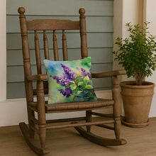 Load image into Gallery viewer, New Hampshire Purple Lilac in Watercolor Throw Pillow