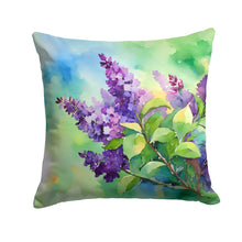 Load image into Gallery viewer, New Hampshire Purple Lilac in Watercolor Throw Pillow