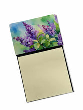 Load image into Gallery viewer, New Hampshire Purple Lilac in Watercolor Sticky Note Holder- Refiilable Desk Accessory Note Pad
