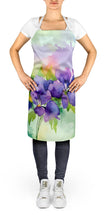 Load image into Gallery viewer, New Jersey Violet in Watercolor Apron – Artist-Designed Kitchen, BBQ &amp; Craft Apron