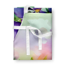 Load image into Gallery viewer, New Jersey Violet in Watercolor Apron – Artist-Designed Kitchen, BBQ &amp; Craft Apron