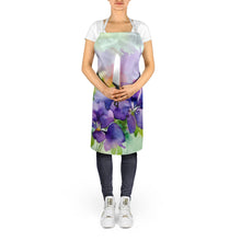 Load image into Gallery viewer, New Jersey Violet in Watercolor Apron – Artist-Designed Kitchen, BBQ &amp; Craft Apron