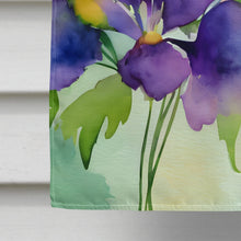 Load image into Gallery viewer, New Jersey Violet in Watercolor House Flag
