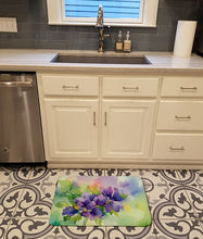 Load image into Gallery viewer, New Jersey Violet in Watercolor Memory Foam Kitchen Mat