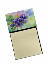 Load image into Gallery viewer, New Jersey Violet in Watercolor Sticky Note Holder- Refiilable Desk Accessory Note Pad