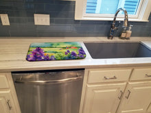 Load image into Gallery viewer, New Jersey Violet in Watercolor Dish Drying Mat