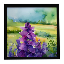 Load image into Gallery viewer, New Jersey Violet in Watercolor Framed Metal Print