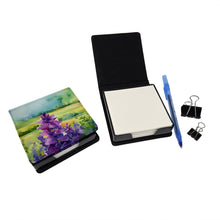 Load image into Gallery viewer, New Jersey Violet in Watercolor PU Leather Note Paper Holder