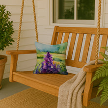 Load image into Gallery viewer, New Jersey Violet in Watercolor Throw Pillow