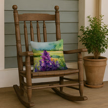 Load image into Gallery viewer, New Jersey Violet in Watercolor Throw Pillow