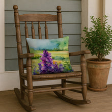 Load image into Gallery viewer, New Jersey Violet in Watercolor Throw Pillow