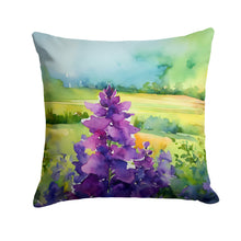 Load image into Gallery viewer, New Jersey Violet in Watercolor Throw Pillow