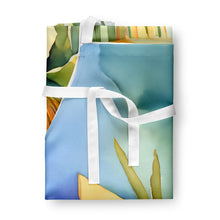 Load image into Gallery viewer, New Mexico Yucca Flower in Watercolor Apron – Artist-Designed Kitchen, BBQ &amp; Craft Apron