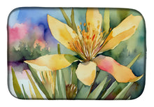 Load image into Gallery viewer, New Mexico Yucca Flower in Watercolor Dish Drying Mat