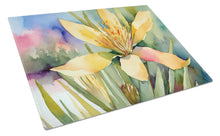 Load image into Gallery viewer, New Mexico Yucca Flower in Watercolor Glass Cutting Boards – Durable, Decorative Kitchen Art Large