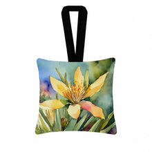 Load image into Gallery viewer, New Mexico Yucca Flower in Watercolor Hanging Square Fabric Ornament 3.5 × 3.5