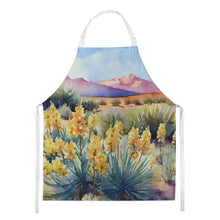 Load image into Gallery viewer, New Mexico Yucca Flower in Watercolor Apron – Artist-Designed Kitchen, BBQ &amp; Craft Apron