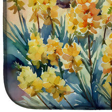 Load image into Gallery viewer, New Mexico Yucca Flower in Watercolor Dish Drying Mat