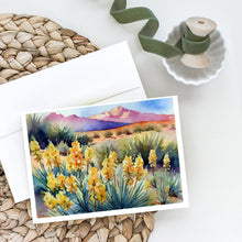 Load image into Gallery viewer, New Mexico Yucca Flower in Watercolor Greeting Cards -  Blank Note Cards – 8-Pack of Artist-Designed Cards with Envelopes
