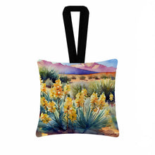 Load image into Gallery viewer, New Mexico Yucca Flower in Watercolor Hanging Square Fabric Ornament 3.5 × 3.5