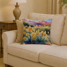 Load image into Gallery viewer, New Mexico Yucca Flower in Watercolor Throw Pillow