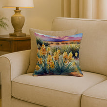 Load image into Gallery viewer, New Mexico Yucca Flower in Watercolor Throw Pillow