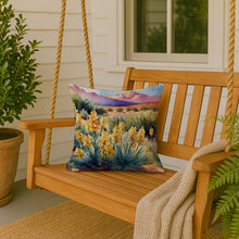 Load image into Gallery viewer, New Mexico Yucca Flower in Watercolor Throw Pillow