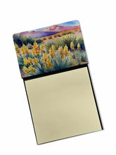 Load image into Gallery viewer, New Mexico Yucca Flower in Watercolor Sticky Note Holder- Refiilable Desk Accessory Note Pad