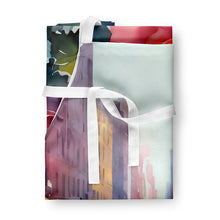 Load image into Gallery viewer, New York Roses in Watercolor Apron – Artist-Designed Kitchen, BBQ &amp; Craft Apron