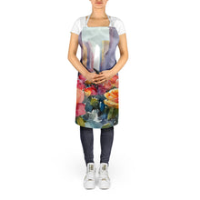Load image into Gallery viewer, New York Roses in Watercolor Apron – Artist-Designed Kitchen, BBQ &amp; Craft Apron