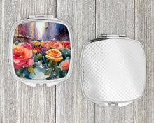 Load image into Gallery viewer, New York Roses in Watercolor Compact Mirror