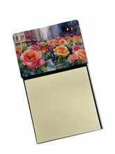 Load image into Gallery viewer, New York Roses in Watercolor Sticky Note Holder- Refiilable Desk Accessory Note Pad