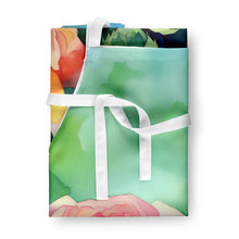 Load image into Gallery viewer, New York Roses in Watercolor Apron – Artist-Designed Kitchen, BBQ &amp; Craft Apron