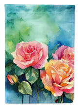 Load image into Gallery viewer, New York Roses in Watercolor House Flag