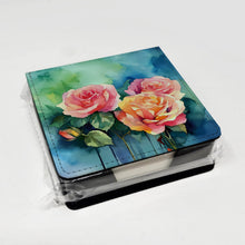 Load image into Gallery viewer, New York Roses in Watercolor PU Leather Note Paper Holder