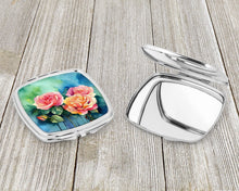 Load image into Gallery viewer, New York Roses in Watercolor Compact Mirror