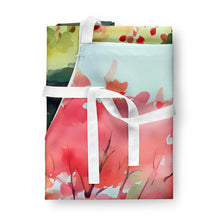 Load image into Gallery viewer, North Carolina Dogwoods in Watercolor Apron – Artist-Designed Kitchen, BBQ &amp; Craft Apron