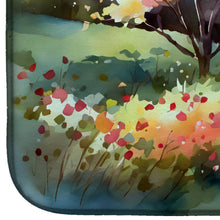 Load image into Gallery viewer, North Carolina Dogwoods in Watercolor Dish Drying Mat
