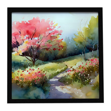 Load image into Gallery viewer, North Carolina Dogwoods in Watercolor Framed Metal Print