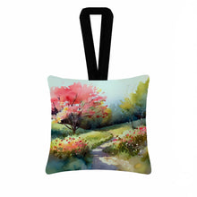 Load image into Gallery viewer, North Carolina Dogwoods in Watercolor Hanging Square Fabric Ornament 3.5 × 3.5