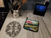 Load image into Gallery viewer, North Carolina Dogwoods in Watercolor Pair of Pot Holders