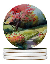 Load image into Gallery viewer, North Carolina Dogwoods in Watercolor Large Sandstone Coasters Pack of 4
